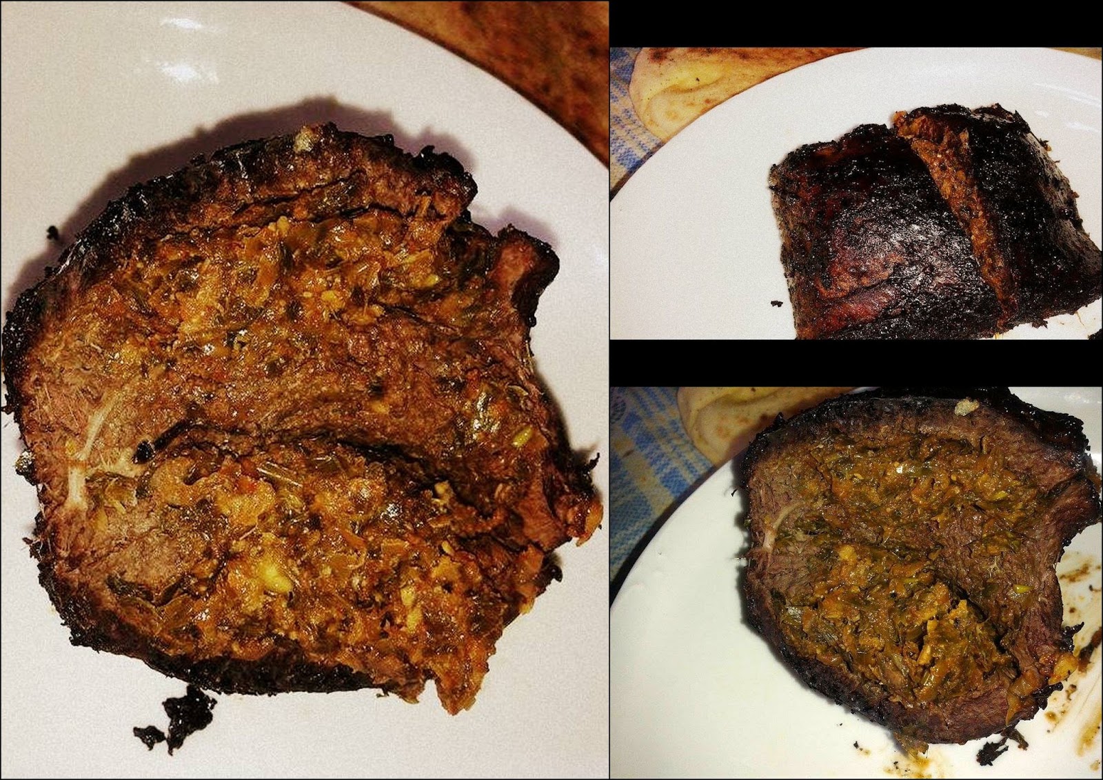 lamb spleen 1 onion, finely chopped Chermoula (green version, add chili