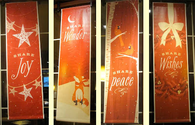 Panera Christmas 2011 banners in red