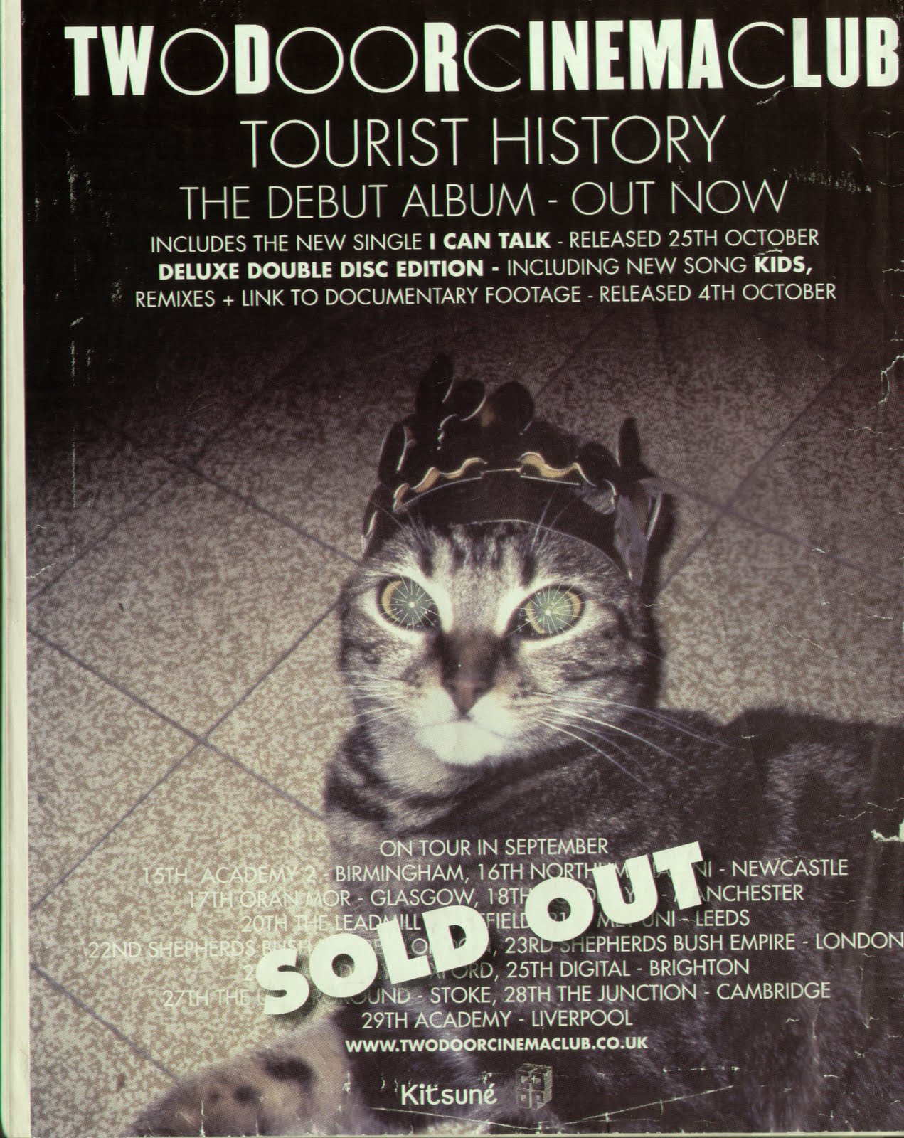 Collision Course Two Door Cinema Club Album Advert