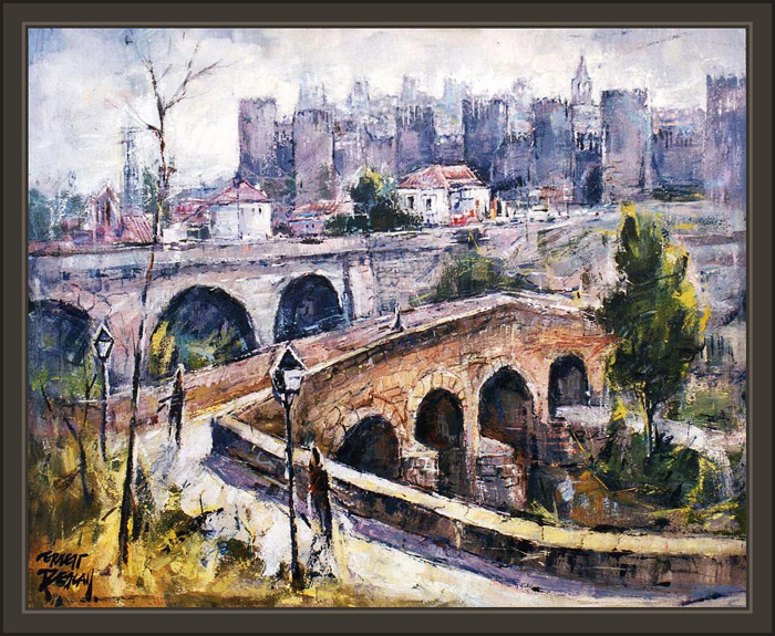 AVILA-MURALLAS-PUENTES-CATEDRAL-PAISAJES-CUADROS-PINTURAS-PINTOR-ERNEST DESCALS AVILA-MURALLAS-PUENTES-CATEDRAL-PAISAJES-CUADROS-PINTURAS-PINTOR-ERNEST DESCALS