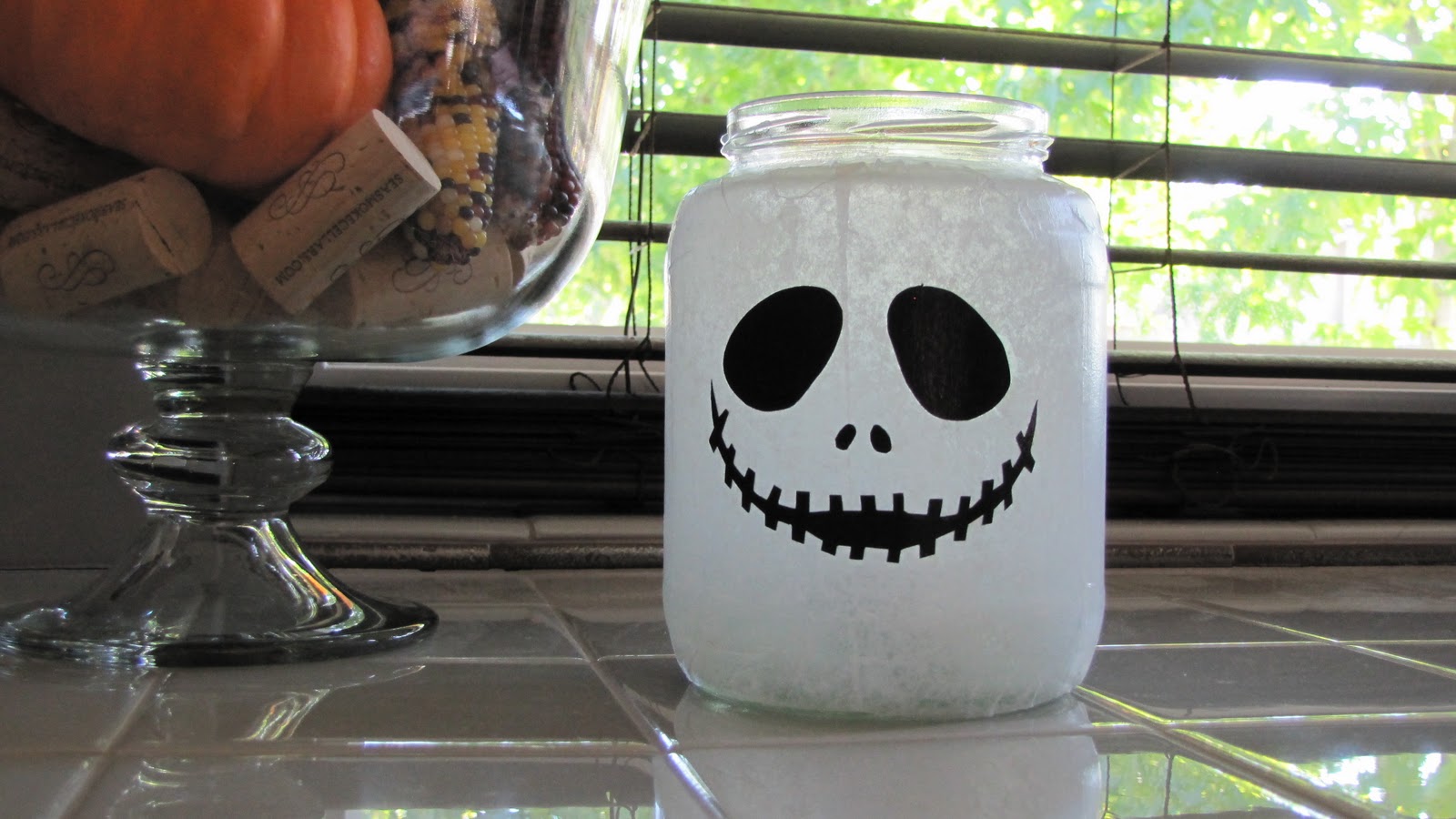 Adventures in DIY Jack Skellington Halloween Jar