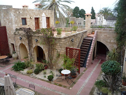 Hotel courtyard