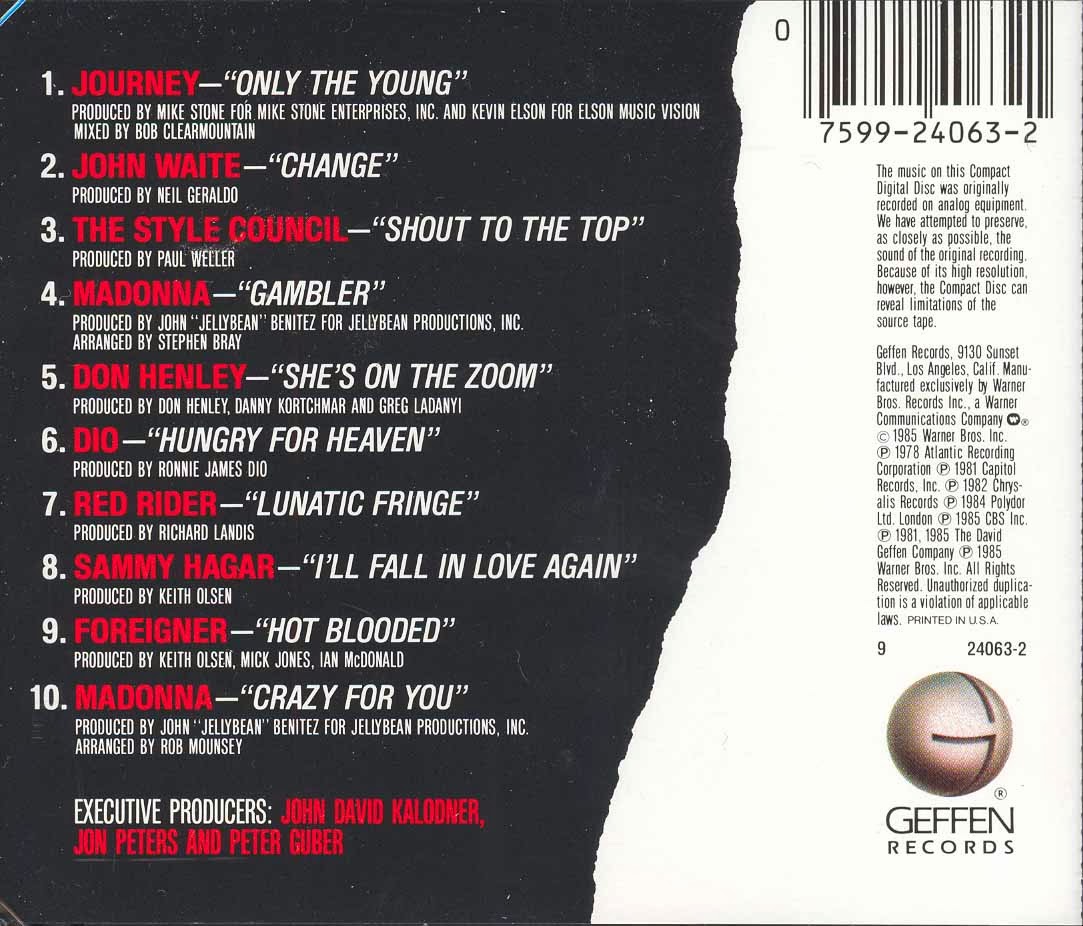 back of a cd case