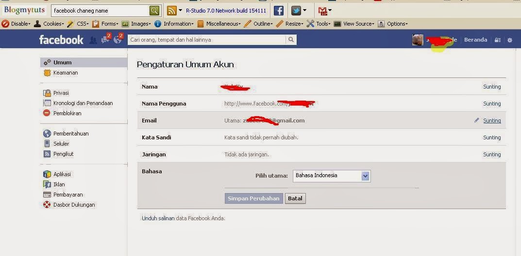 How to Change Facebook Single Name Only - blogmytuts How to Change Facebook Single Name Only - blogmytuts