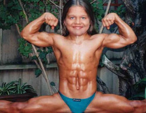 ... his physique which formed a...