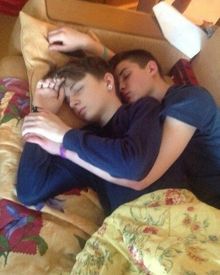 Gay Guys Spooning