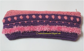 Crochet pencil pouch 