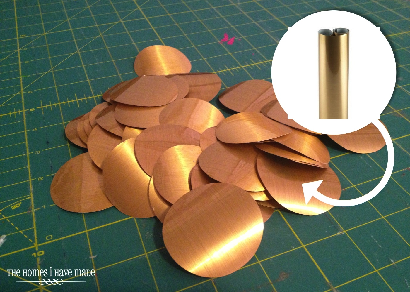 DIY Gold PolkaDot Wall The Homes I Have Made