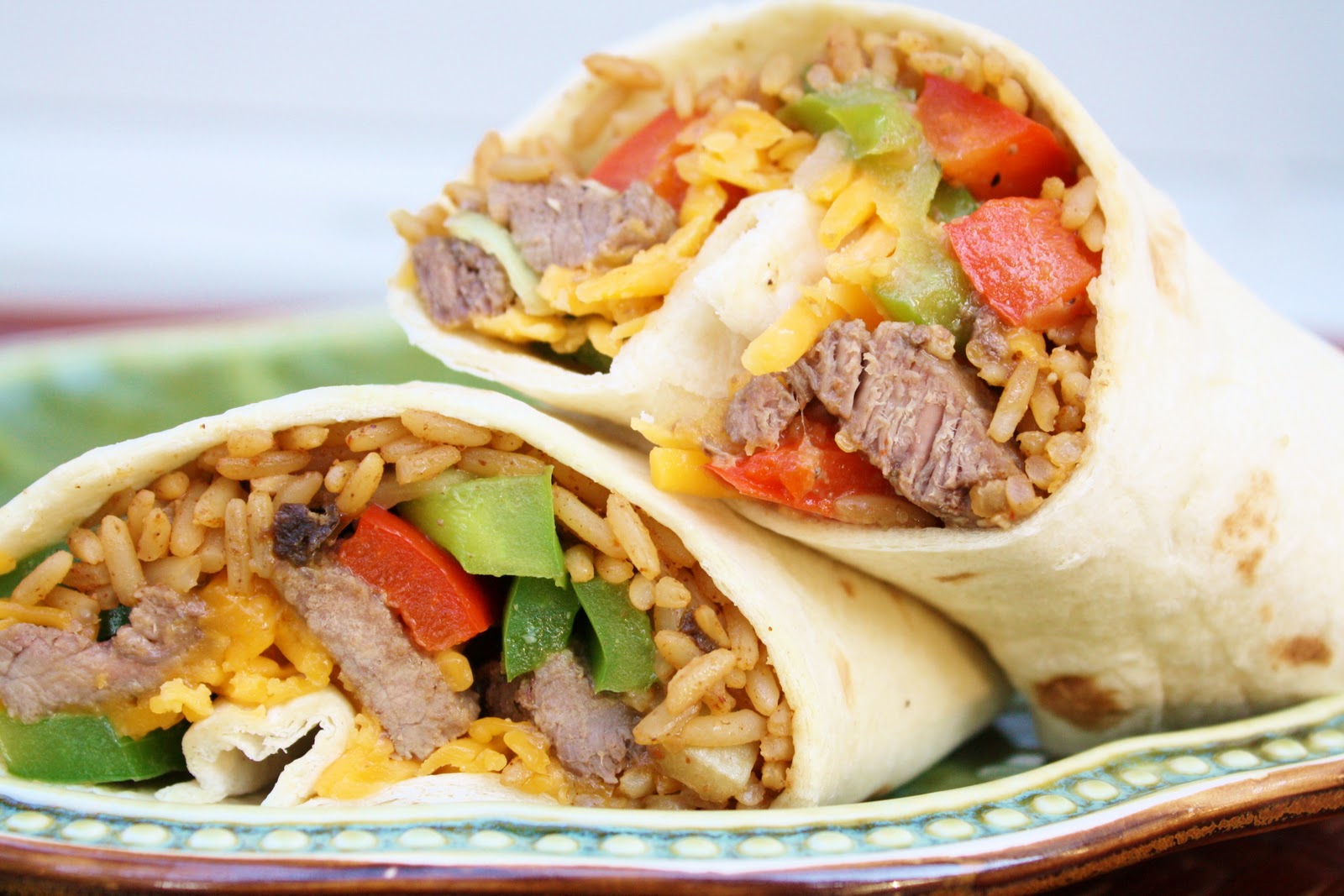 Burn Me Not Steak Fajita Burritos