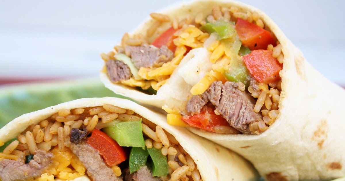 Burn Me Not Steak Fajita Burritos