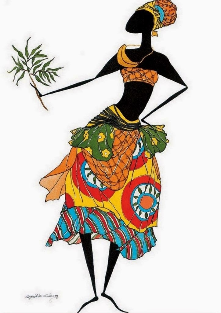 negras-africanas-pintadas-imagenes pinturas-modernas-de-mujeres-africanas