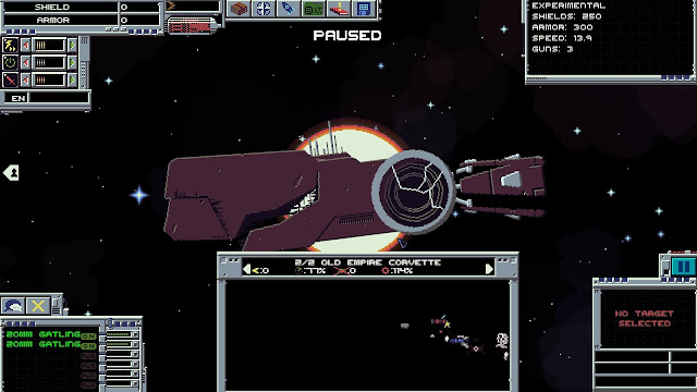 Screenshot of ship being destroyed in Interstellaria