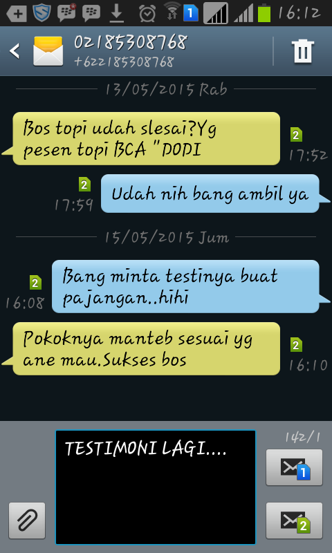 Testimoni Barokah Topi