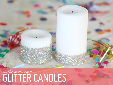 How to Make Glitter Candles - DIY tutorial - YES! we made this