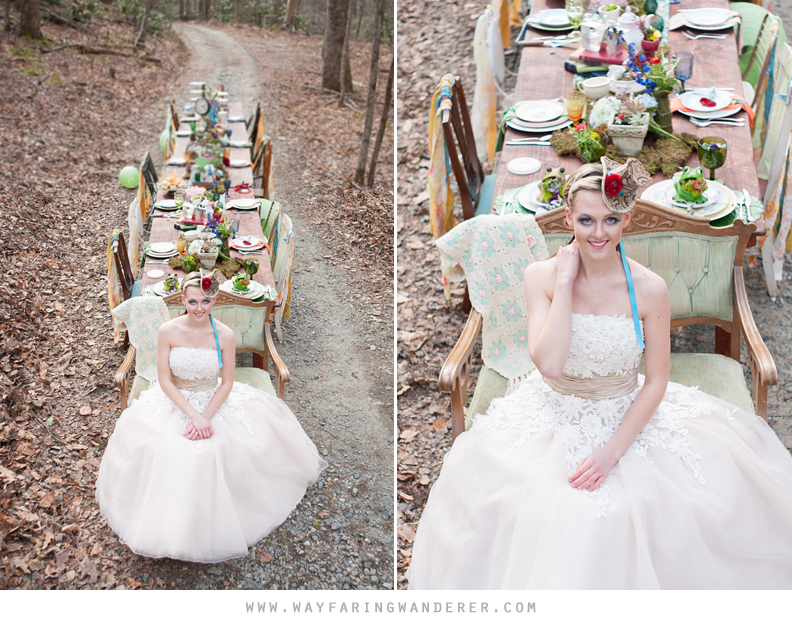 Alice in Wonderland Wedding Styled Shoot by Wayfaring Wanderer | www.wayfaringwanderer.com