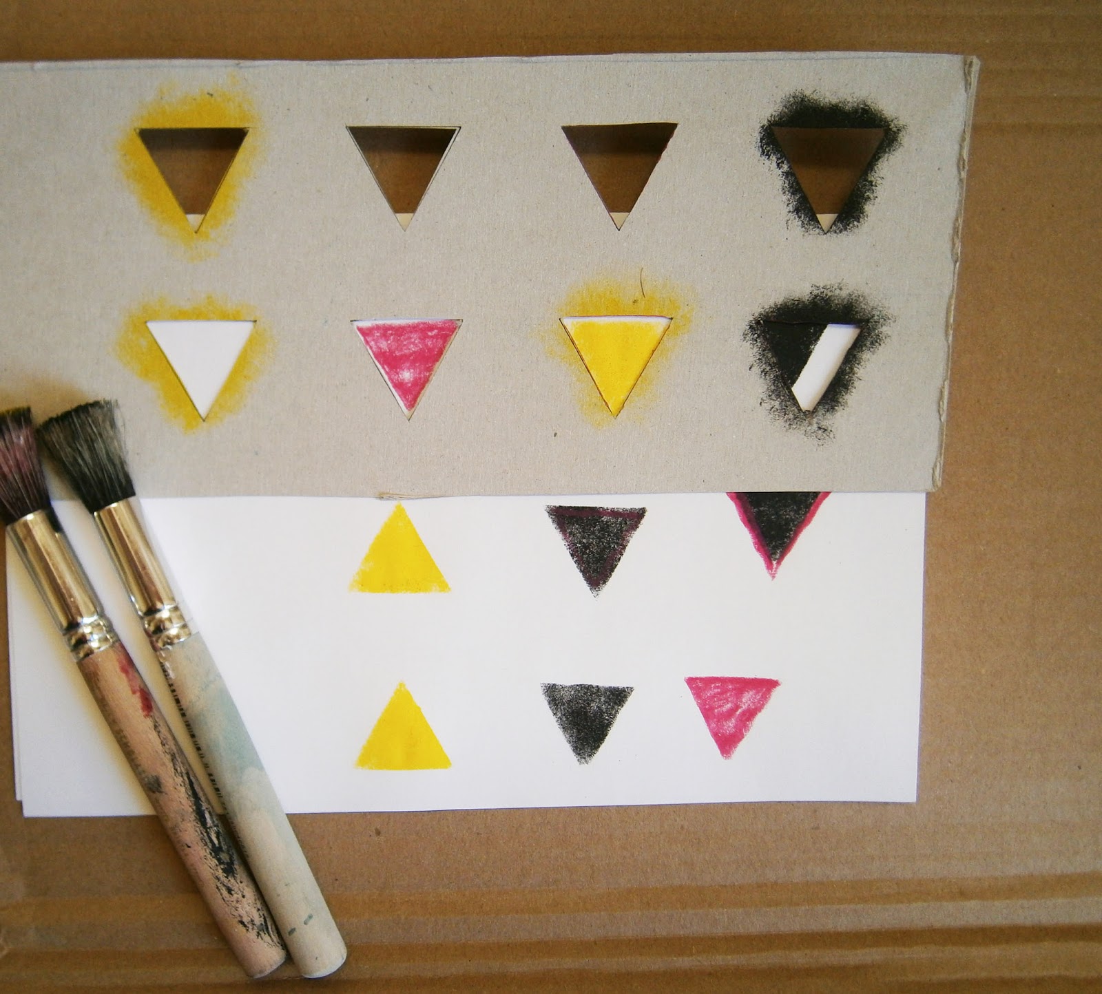 . How to make an upcycled and reusable cardboard stencil