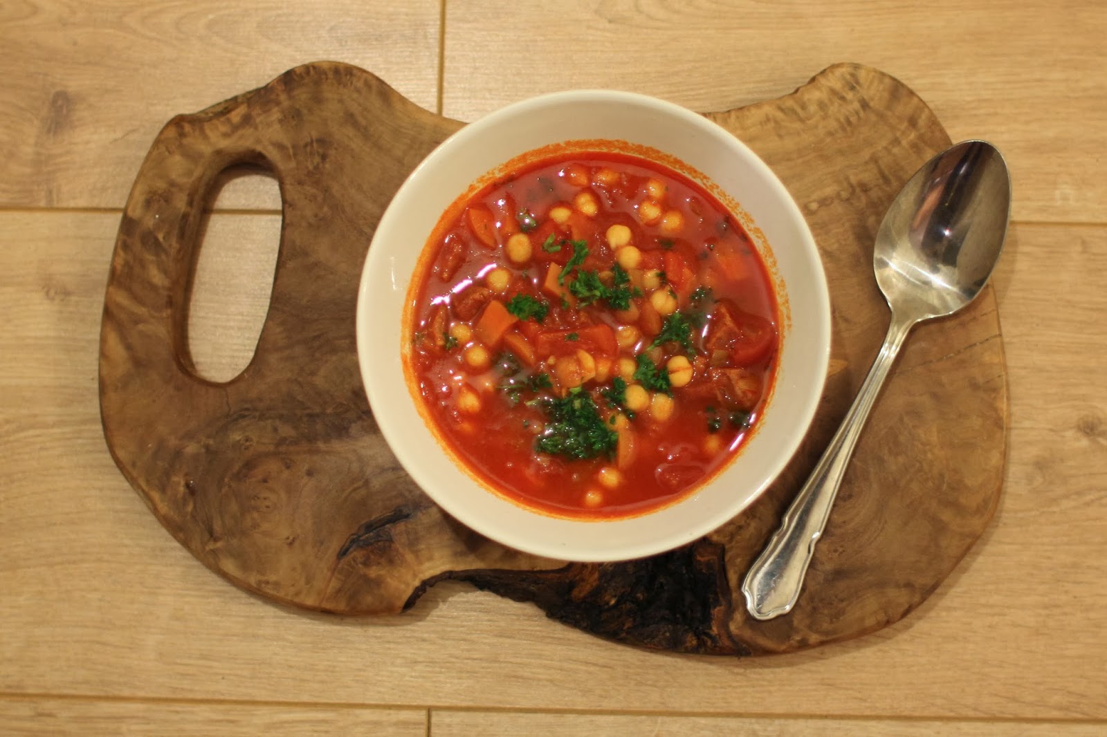 mamacook Chorizo and Chickpea soup
