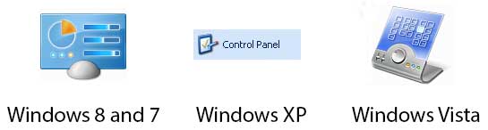 windows 7 control panel icons windows 7 control panel icons
