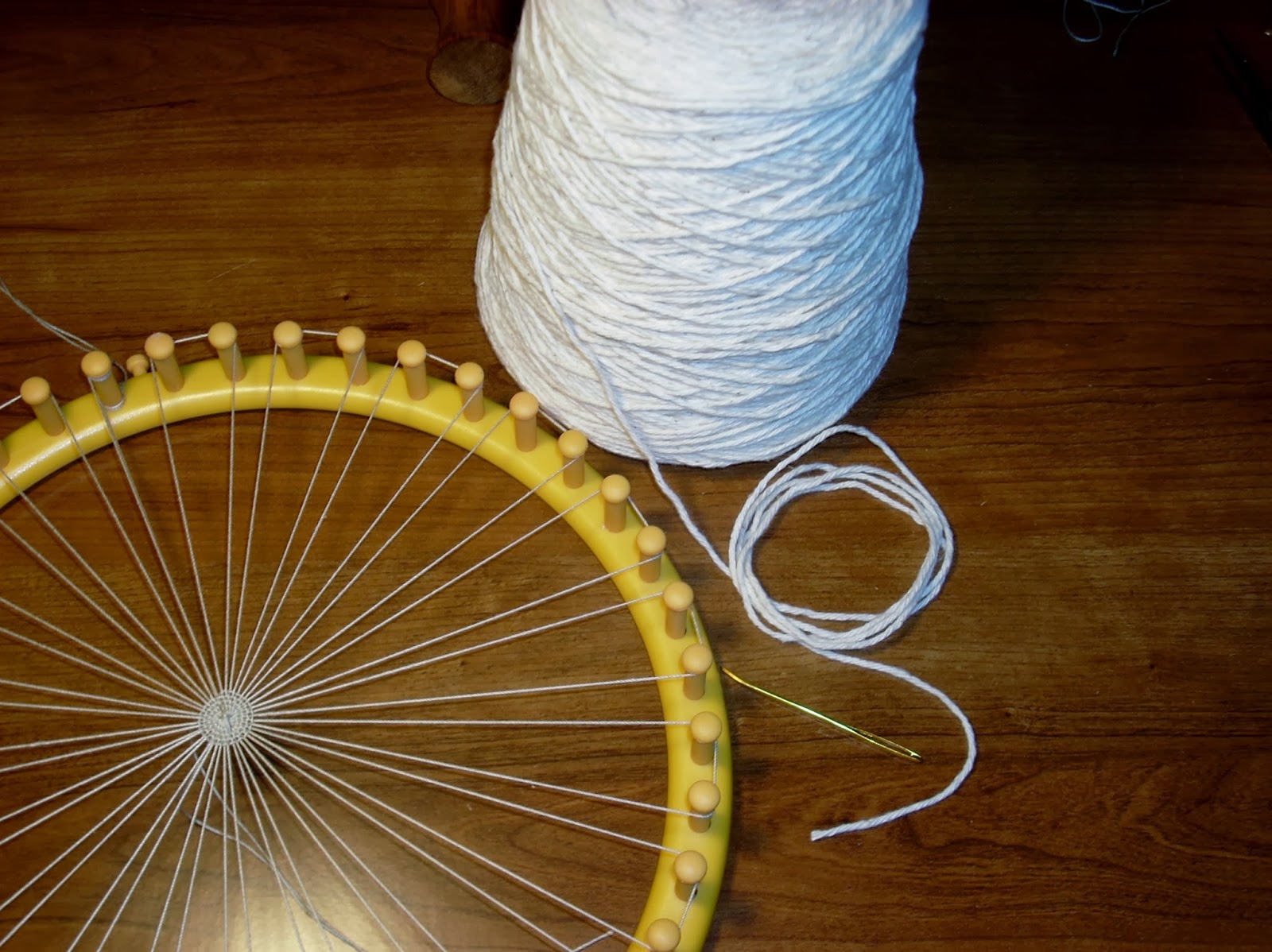 HeartSong Studio Needle Weaving on a Circular Loom