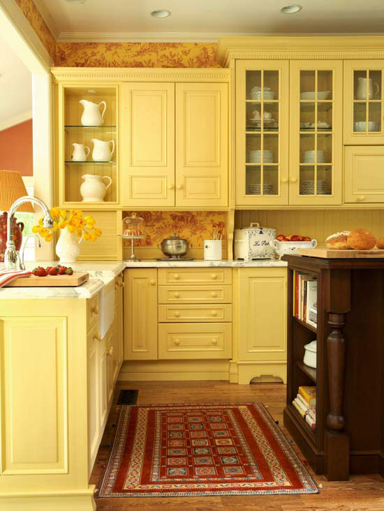 Modern Home Dsgn: Traditional Kitchen Design Ideas 2014 With Yellow Color