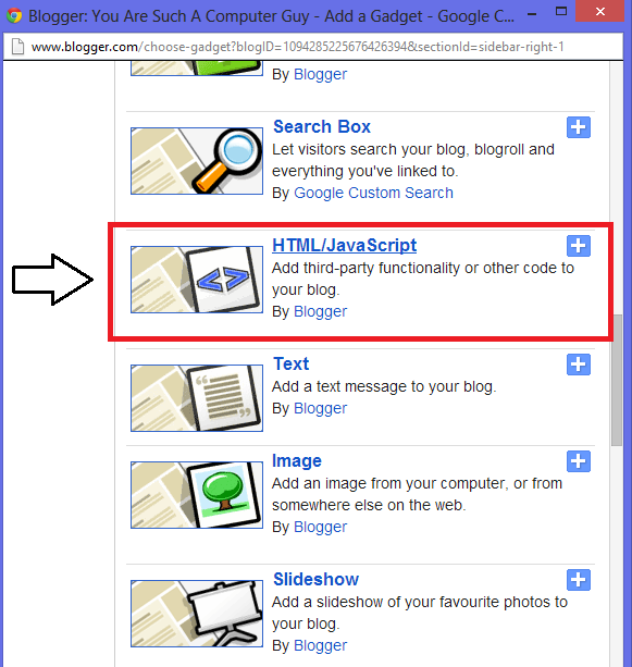 Layout Add A Gadget Html Javascript | follow on facebook twitter and google gadget for bloggers Layout Add A Gadget Html Javascript | follow on facebook twitter and google gadget for bloggers