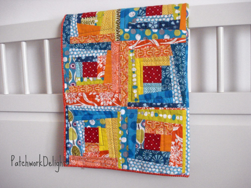 PatchworkDelights Finished my Wonky Log Cabin Quilt