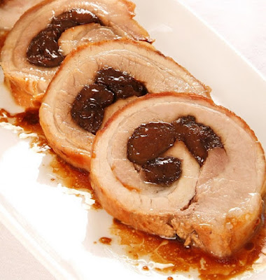 slow cooker prune-stuffed pork fillets