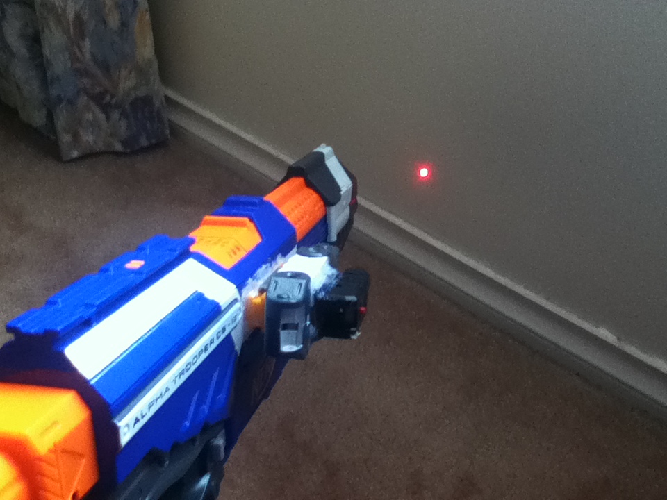 Outback Nerf Custom Tactical Rail Laser Attachment