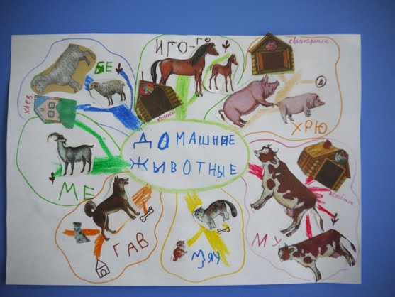 Ментальная карта о домашних животных