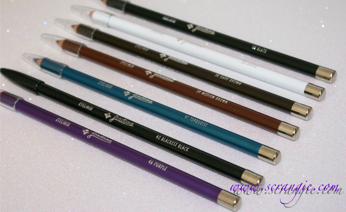 Scrangie Jordana 7" Eyeliner Pencils Swatches and Review