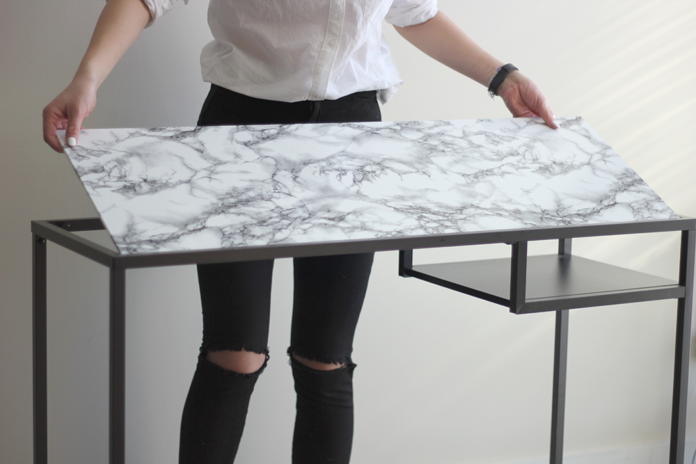 Syl And Sam Tutorial Faux Marble Table Diy