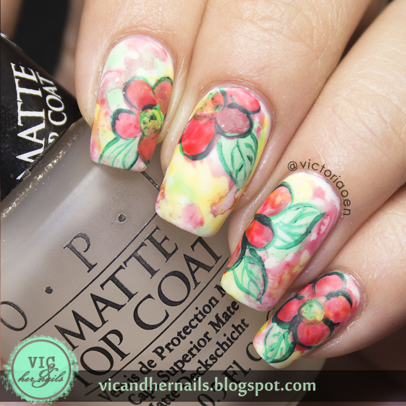 Vic and Her Nails: Watercolor Nails