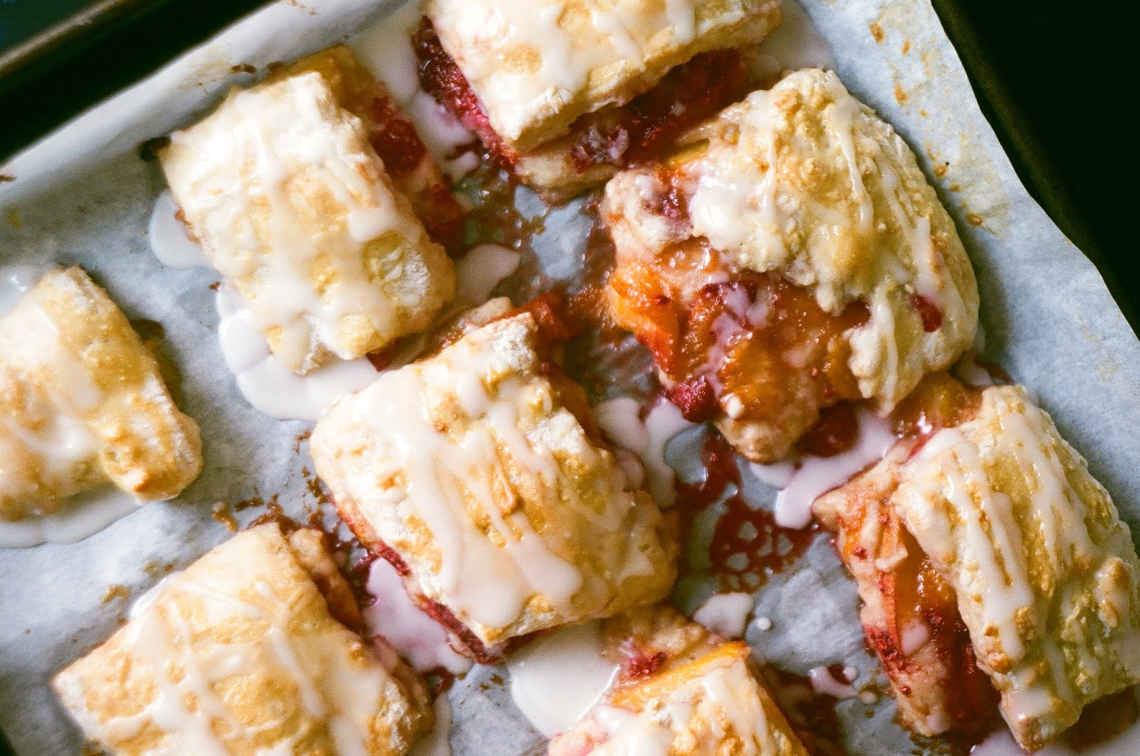 Nothing in the House Peach & Raspberry Pie Biscuits with LemonGinger