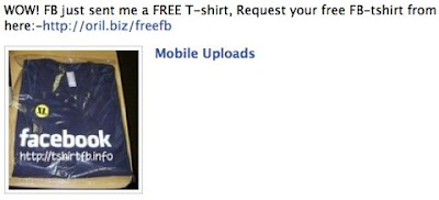 Facebook spam besplatne majice Facebook spam besplatne majice