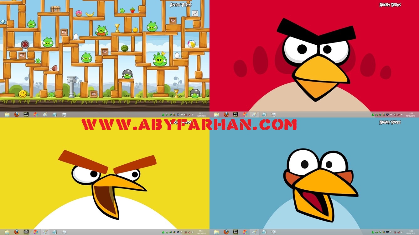 Download Theme Angry Birds for Windows 7 8