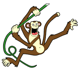 Cartoon Animals Picture Monkey