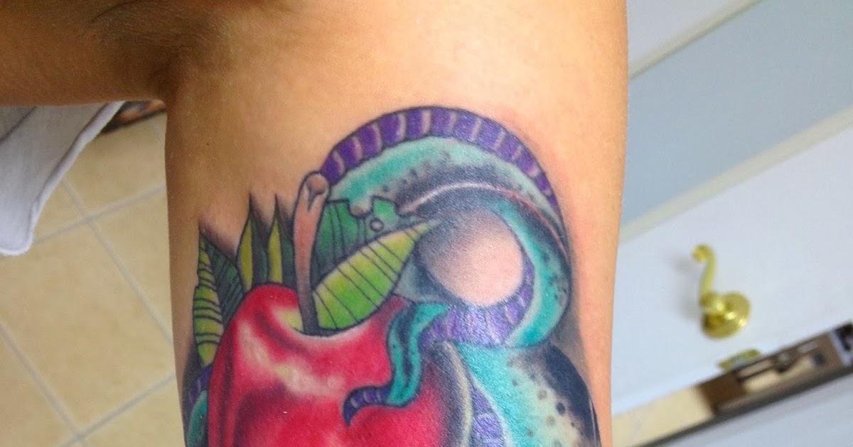 Snake and Apple tattoo by Vincent Zattera | Post 16351 