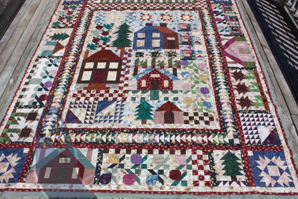 Sarah Lynn's Quilting Thimbleberries Village Quilt Top Completed