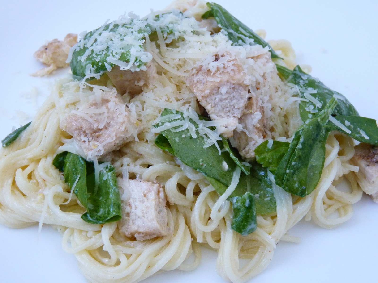 Fantastic Family Favorites Lemon Angel Hair with Chicken and Spinach