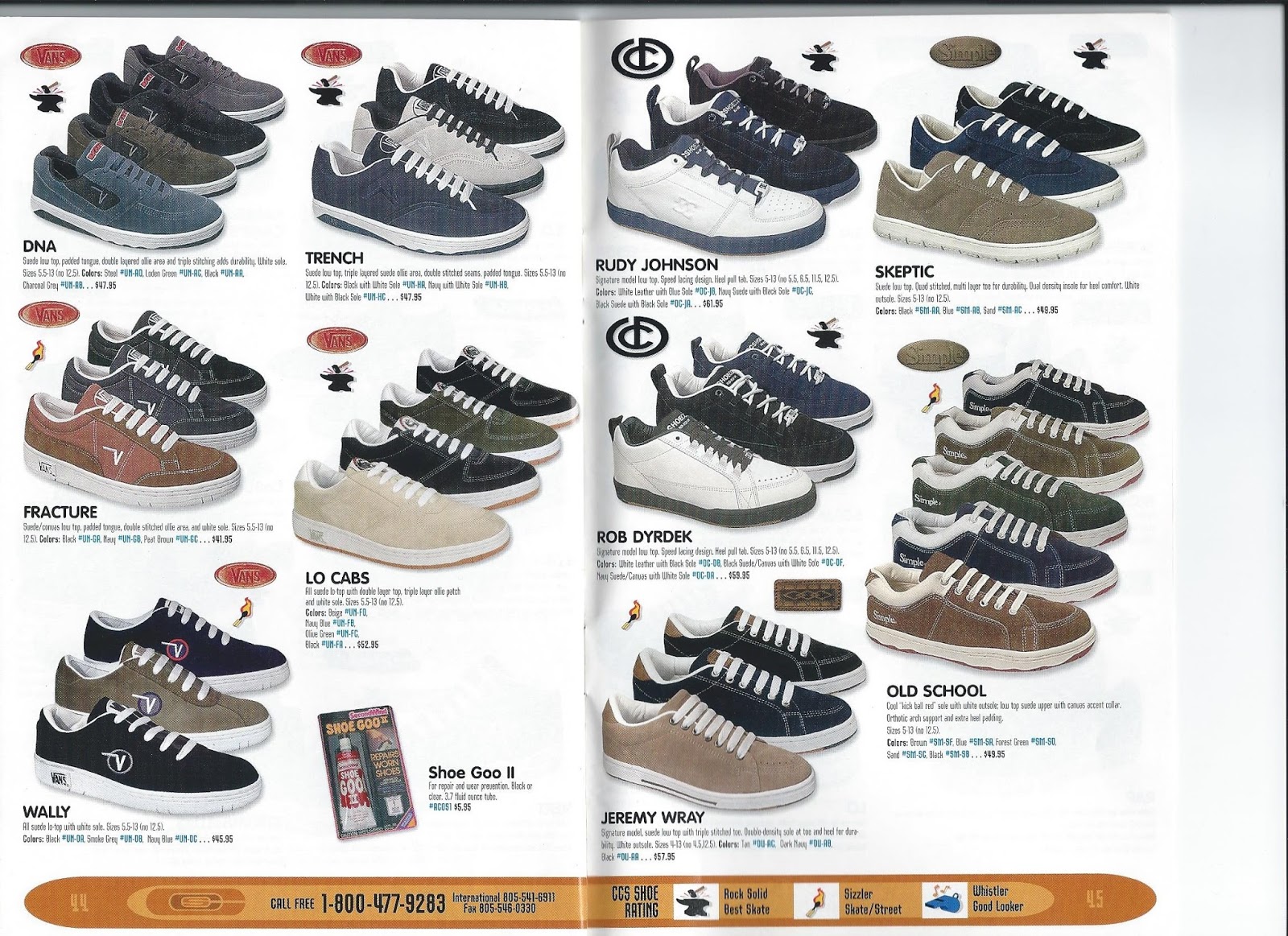 90's Skateboard Nostalgia CCS Winter 1995/1996 Catalog