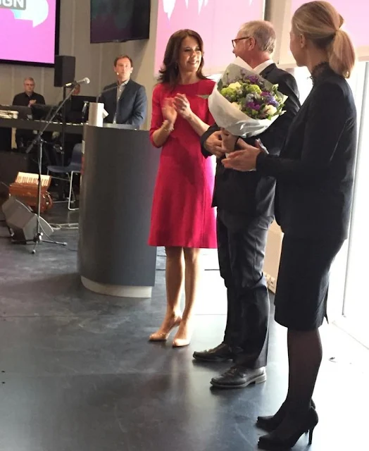 Crown Princess Mary of Denmark attends the official opening of the Festival of Research and presents the Research Communication Award 2015 at the Technical University of Denmark