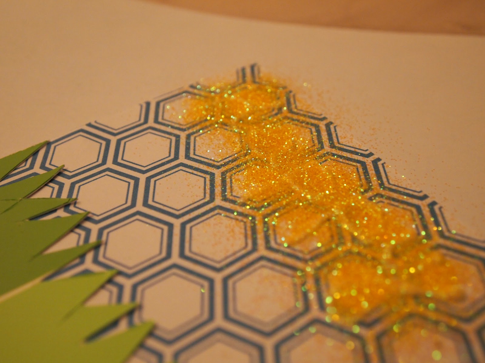 Fits of Wanderlust DIY Glitter and Paint Chip Notecards