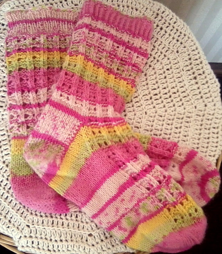 bunte Stricksocken