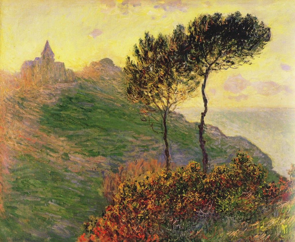 L'église de Varengeville à contre-jour (Claude Monet, 1882)