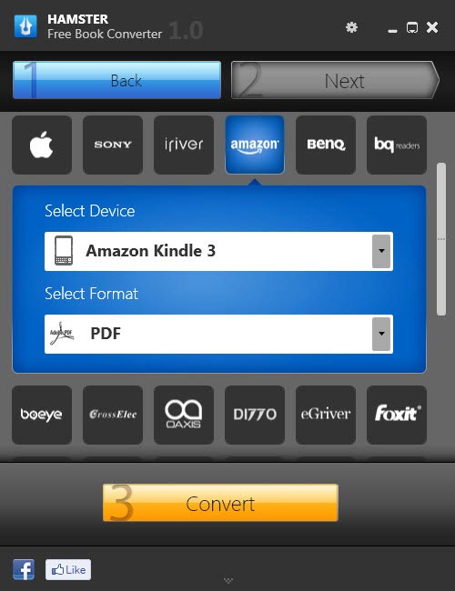Use free eBook converter to convert eBook to any Format for any device