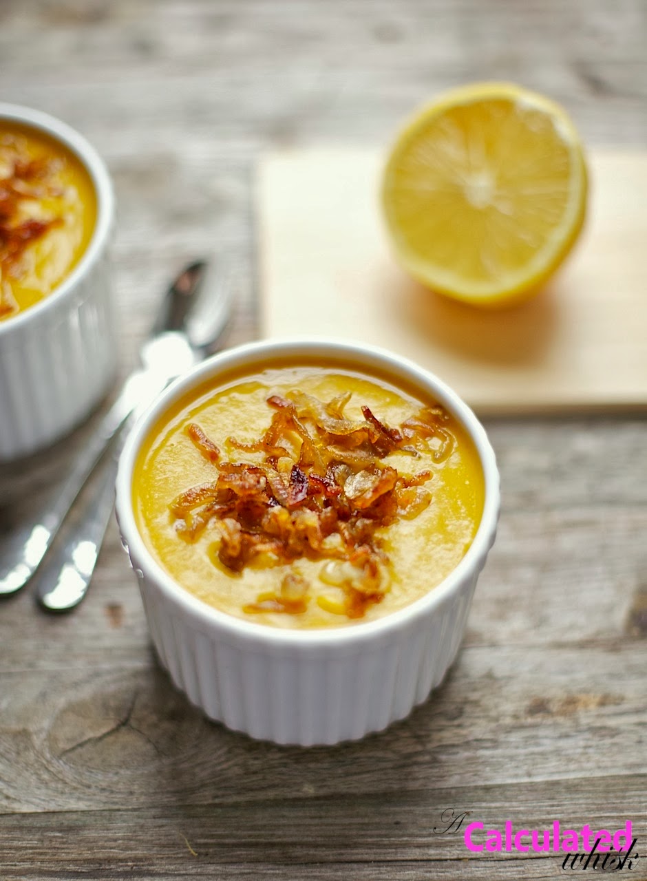 Pumpkin Soup with Crispy Shallots