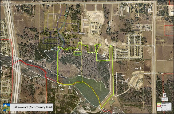 Site Location of Lakewood Community Park