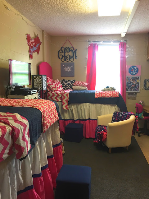 Ole Miss Dorm Room Stewart Hall (Anchors and Pearls)