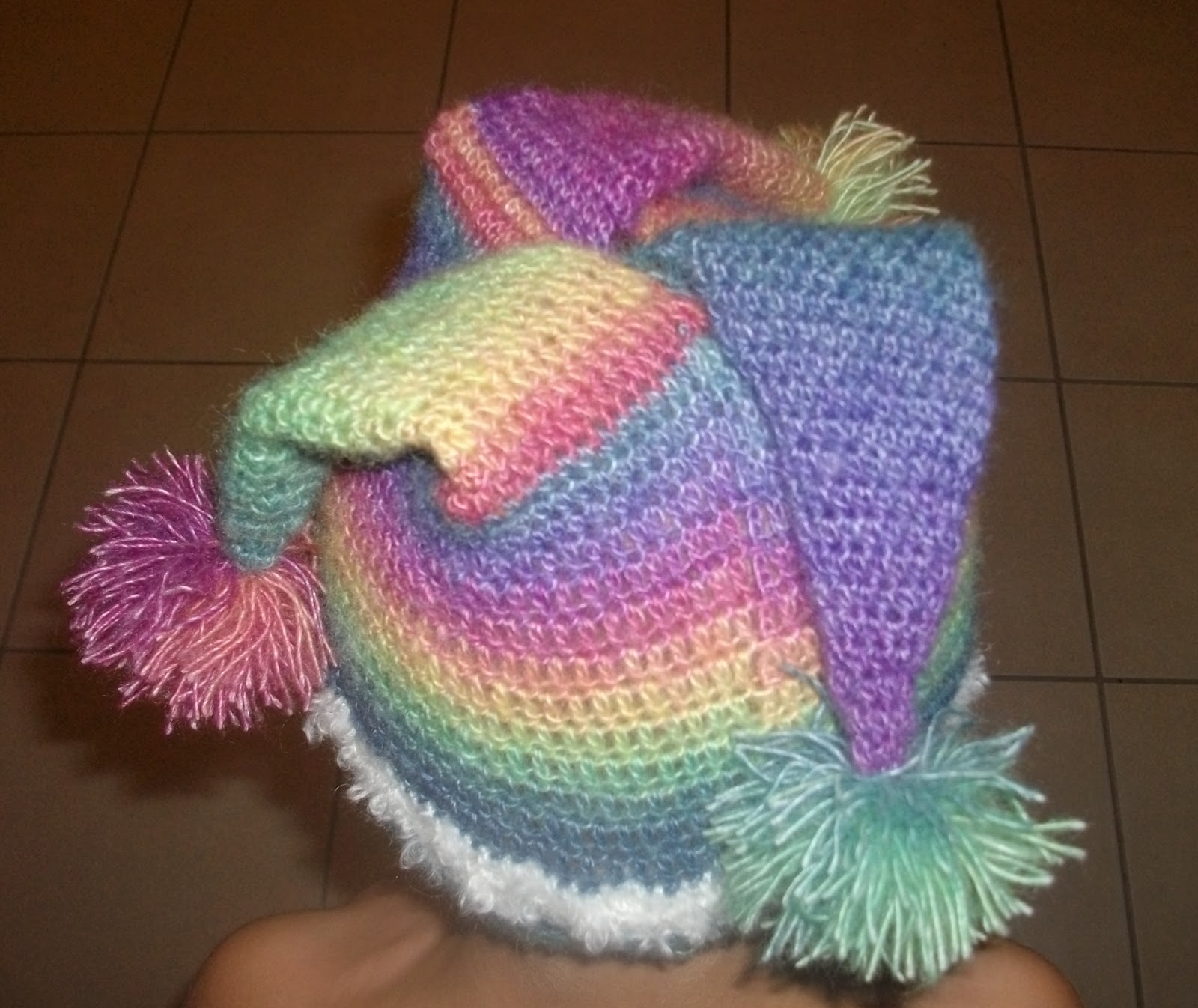 the crochet case: Court Jester Beanie
