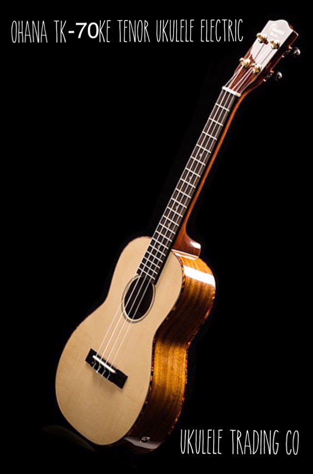 TK70KE Ohana Tenor Ukulele with FREE Hardcase and FREE Setup The